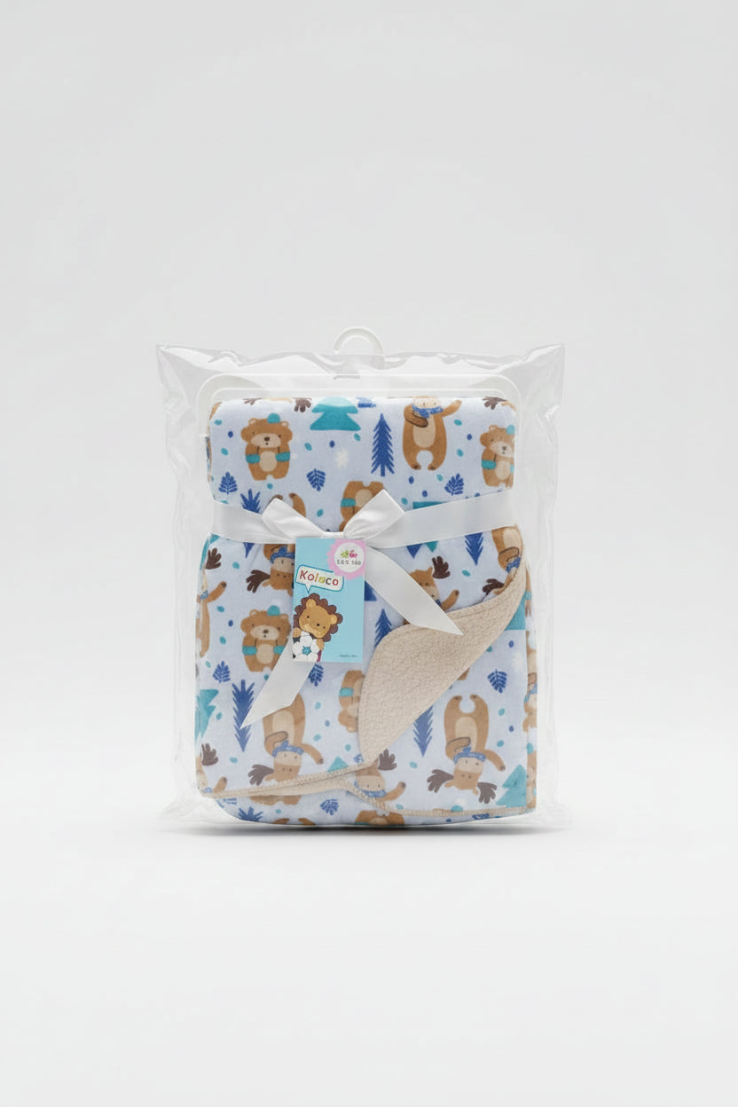 Kolaco Lion Print Baby Blanket Set