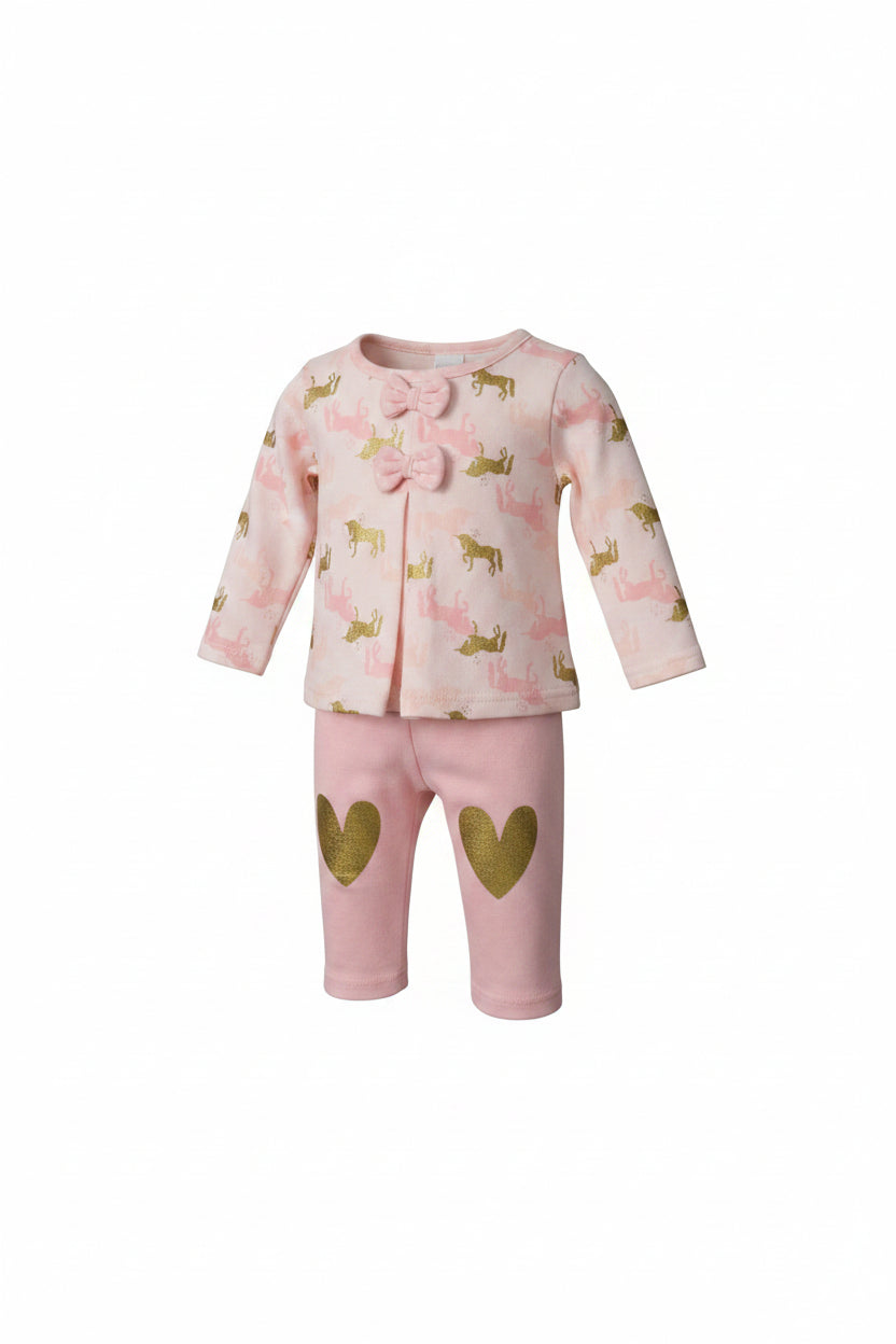 Baby Girl Unicorn 2-Piece Set