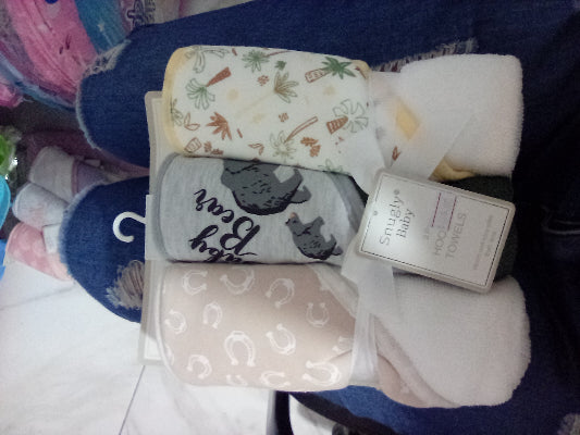 Boys Hooded towels 3pcs set