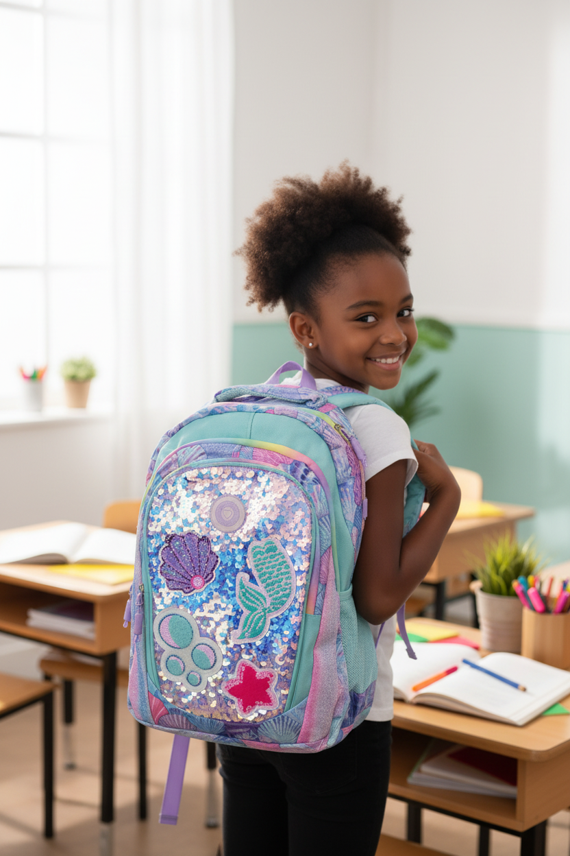 Mermaid Sequin Girls' Backpack