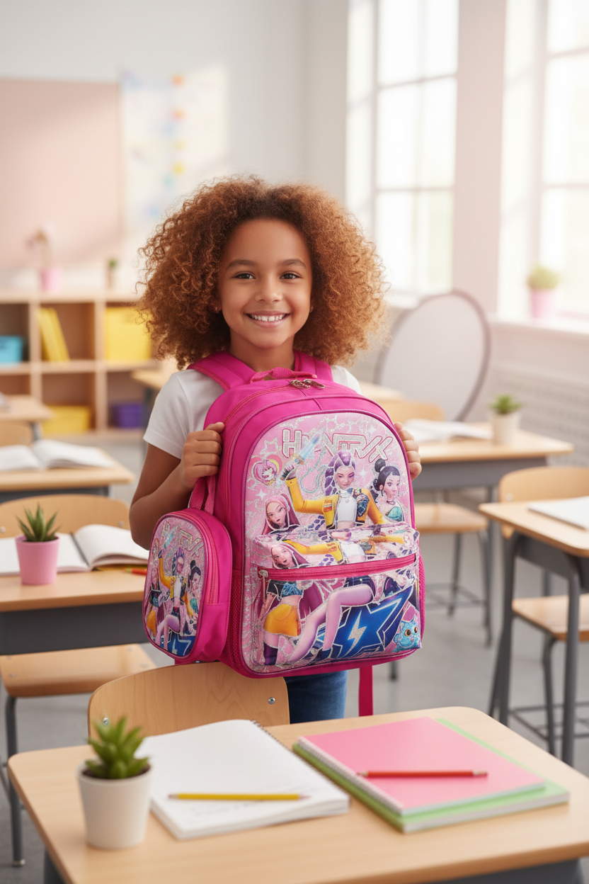 Huntrax Pink Girls' 3-Piece Back to School Bag Set