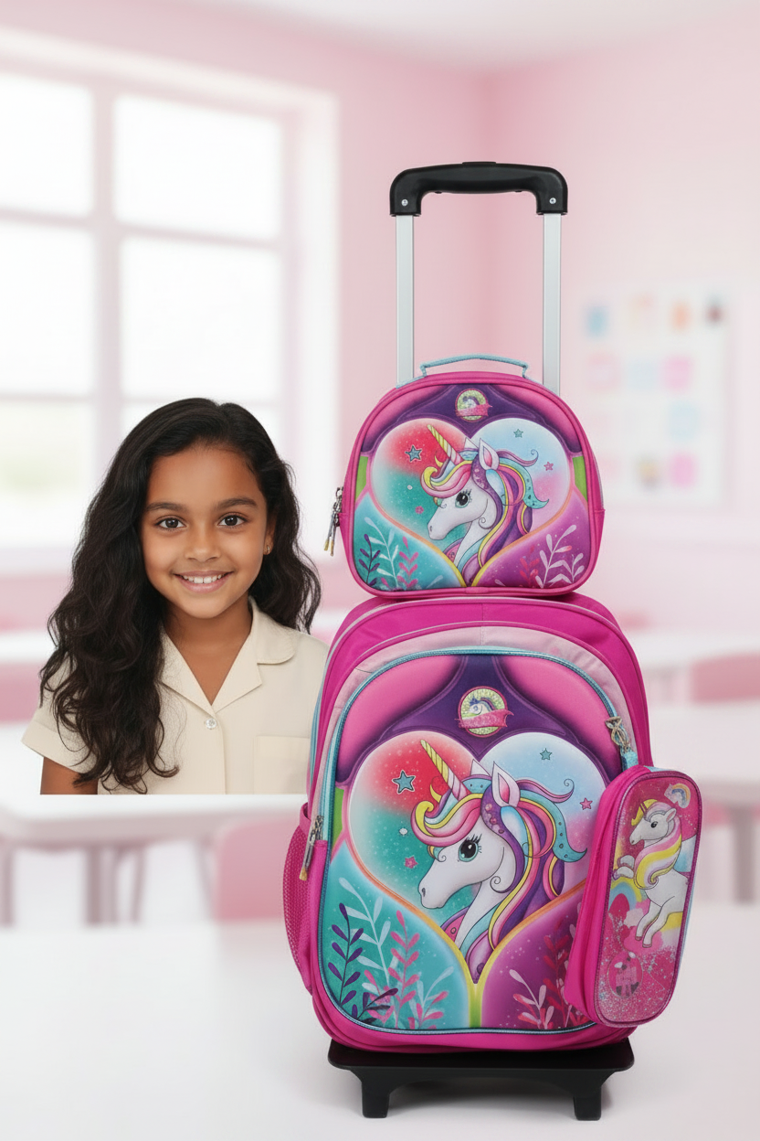 Unicorn 3-Piece Back to School Bag Set – 16 Inch