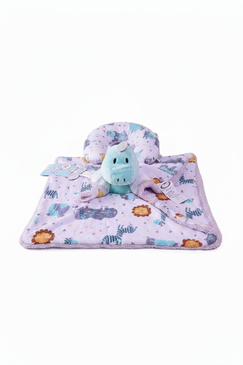 Giraffe baby blanket and plush toy set