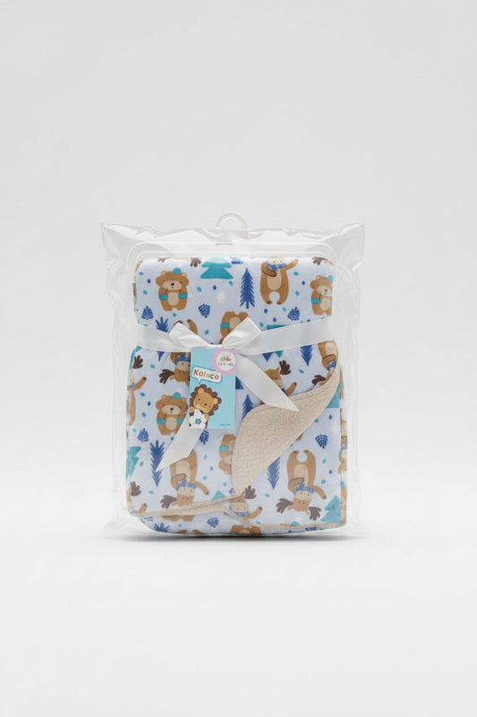 Kolaco Lion Print Baby Blanket Set