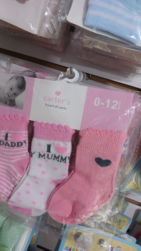 Girls Carter's socks 3ok