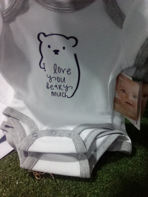 I love you beary much 1pc onsie