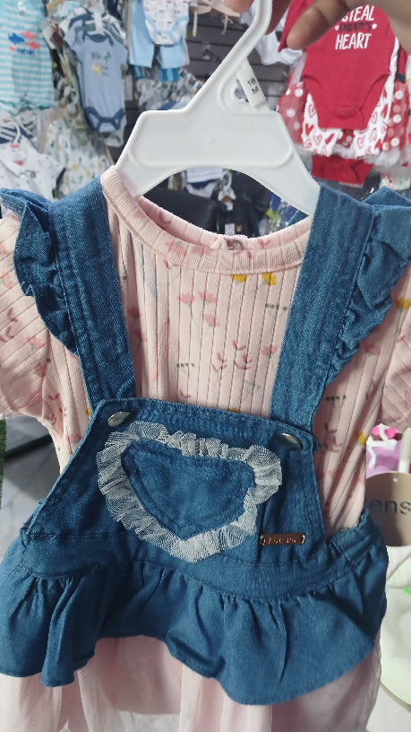 Denim jumper dress