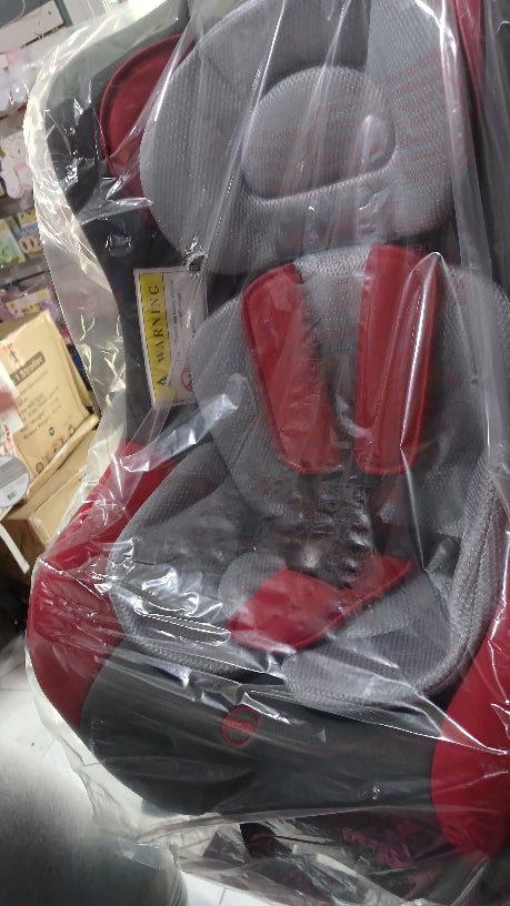 Red and grey car seat