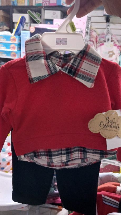 Red sweater set