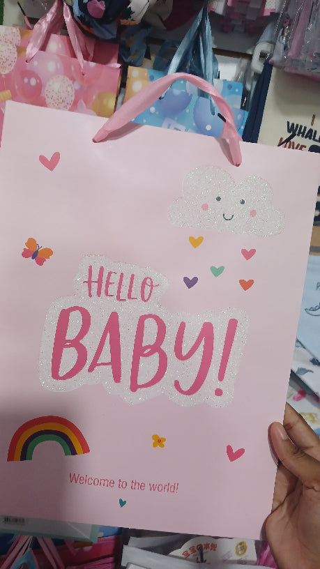 Hello baby gift bags