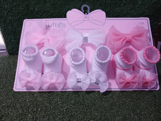 Sparkly headband and socks set
