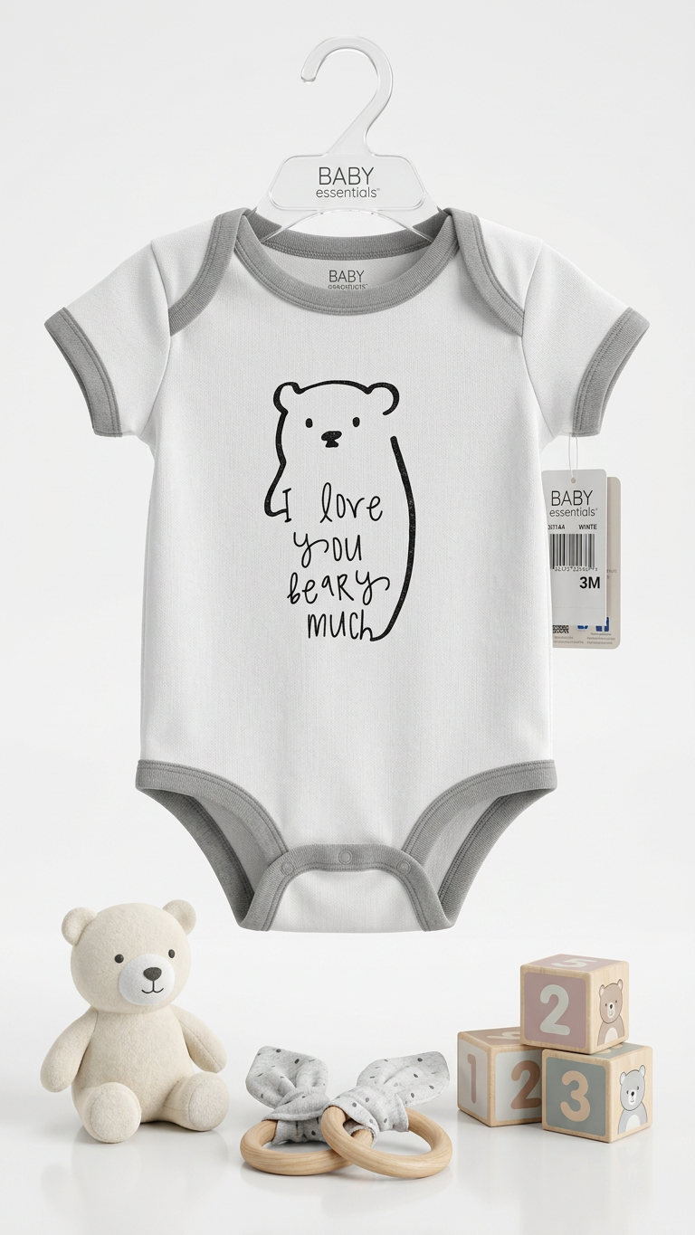 Baby Essentials Graphic Onesie