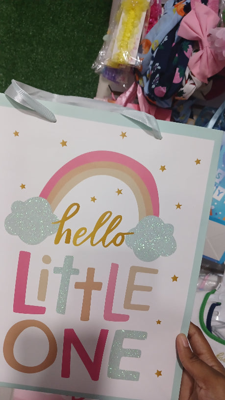 Hello little one gift bags
