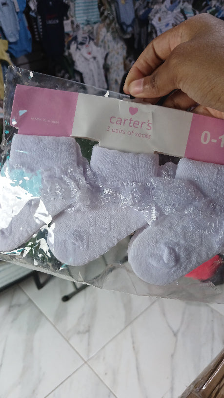 White ruffle socks