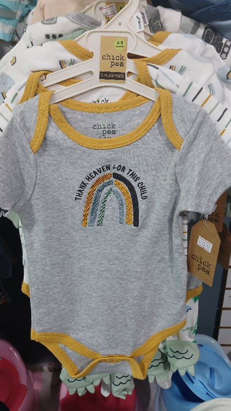Thank heaven for this child 3pc onesies
