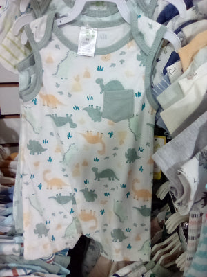 Dinosaur boys romper