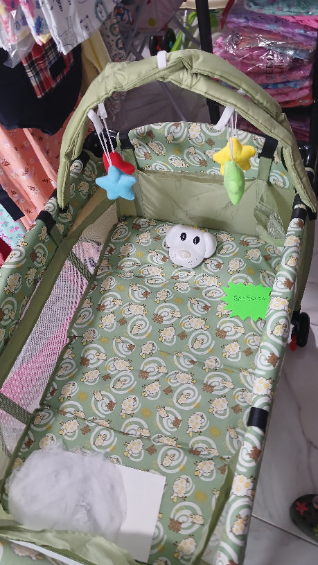 Green playpen