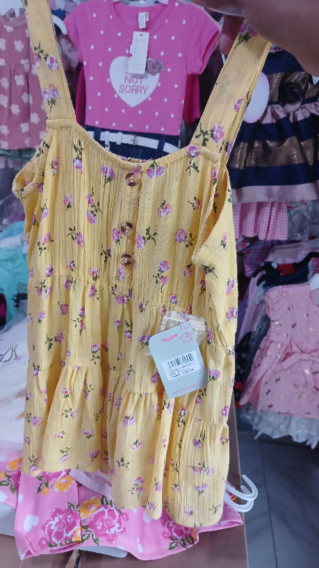 Yellow flower dress
