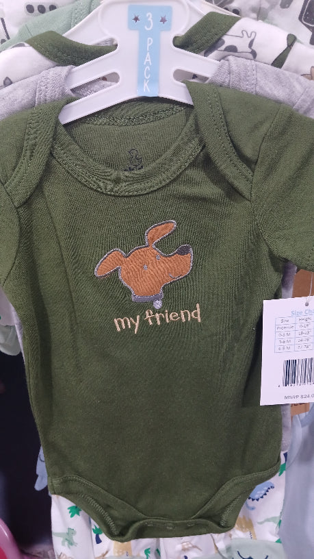 My friend boys 3pc onesies