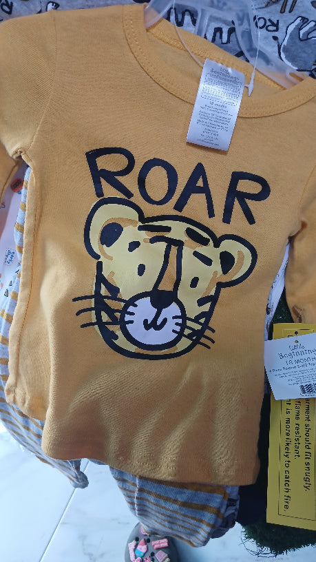 Roar 4pcs Pajamas Set