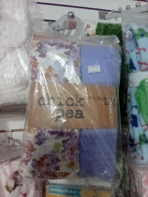 2pk assorted colors muslin blankets