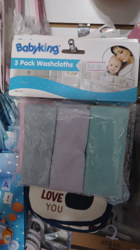 3pk wash cloths