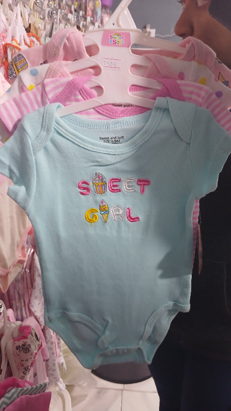 Sweet girl 4pcs onesie