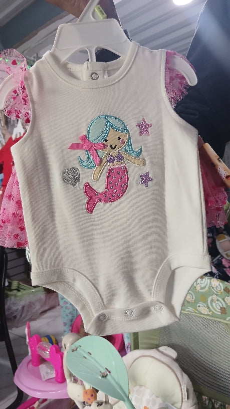Mermaid 2pcs onesie set