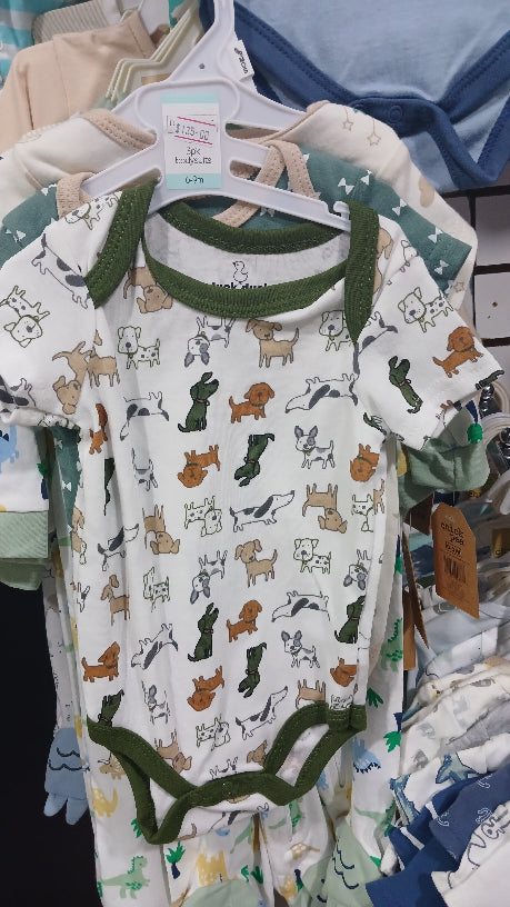 Puppy 3pc boy onesies