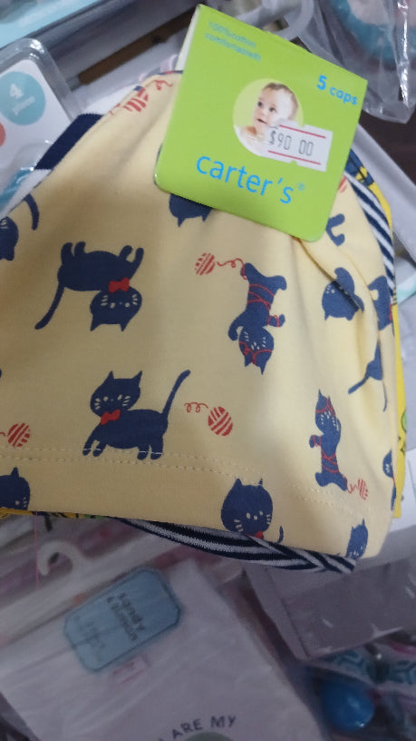 Large carter's assorted pattern hats