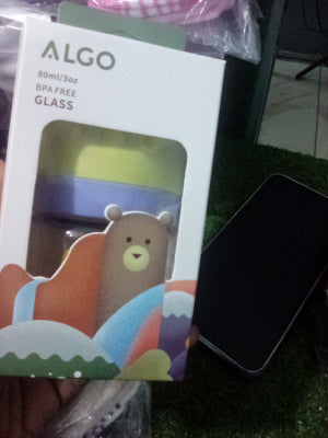 Algo 3oz glass baby bottle