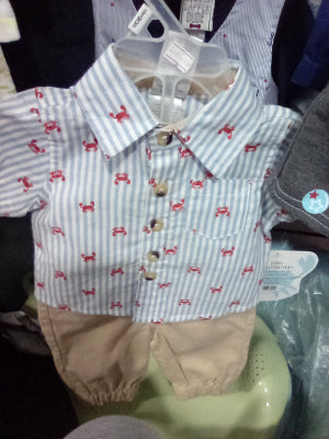 Crab shirt 2pcs set