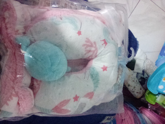 Neck pillow and blanket set