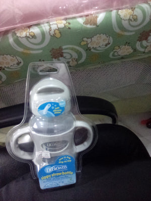 Sippy straw bottle