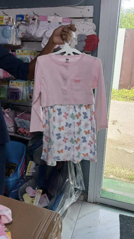 Butterfly dress wit cardigan
