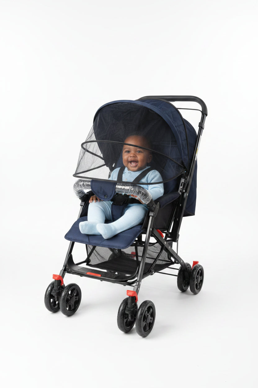 Navy Blue Baby Stroller
