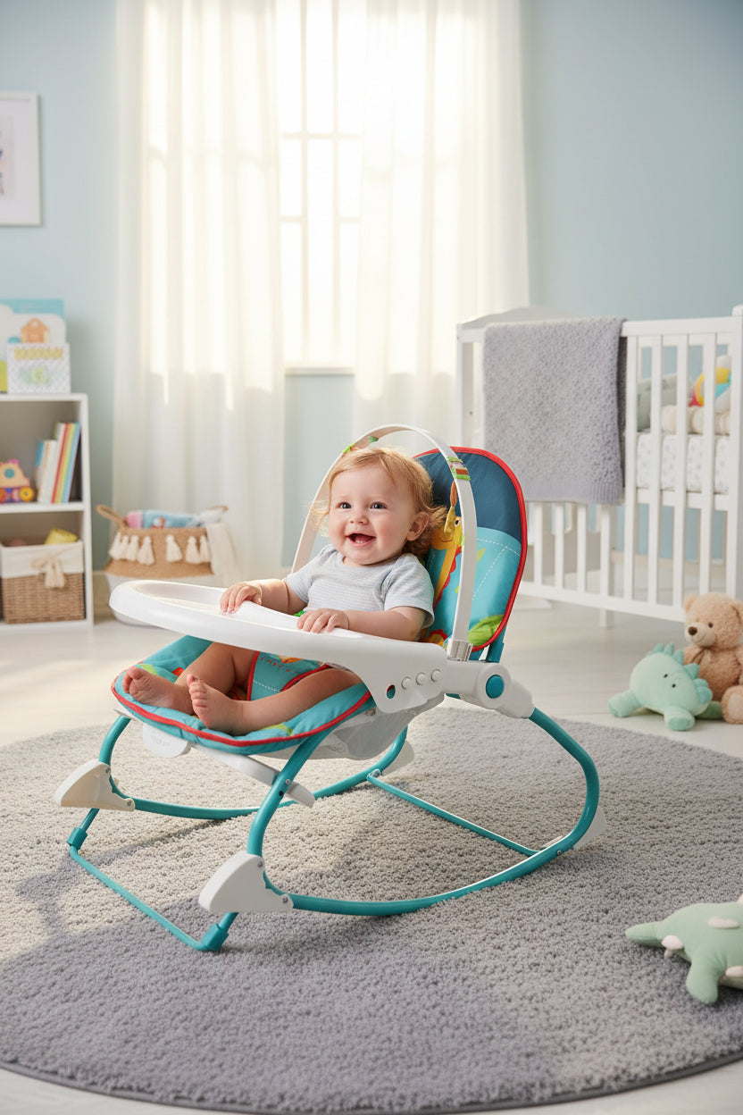 Baby Rocker with Feeding Tray