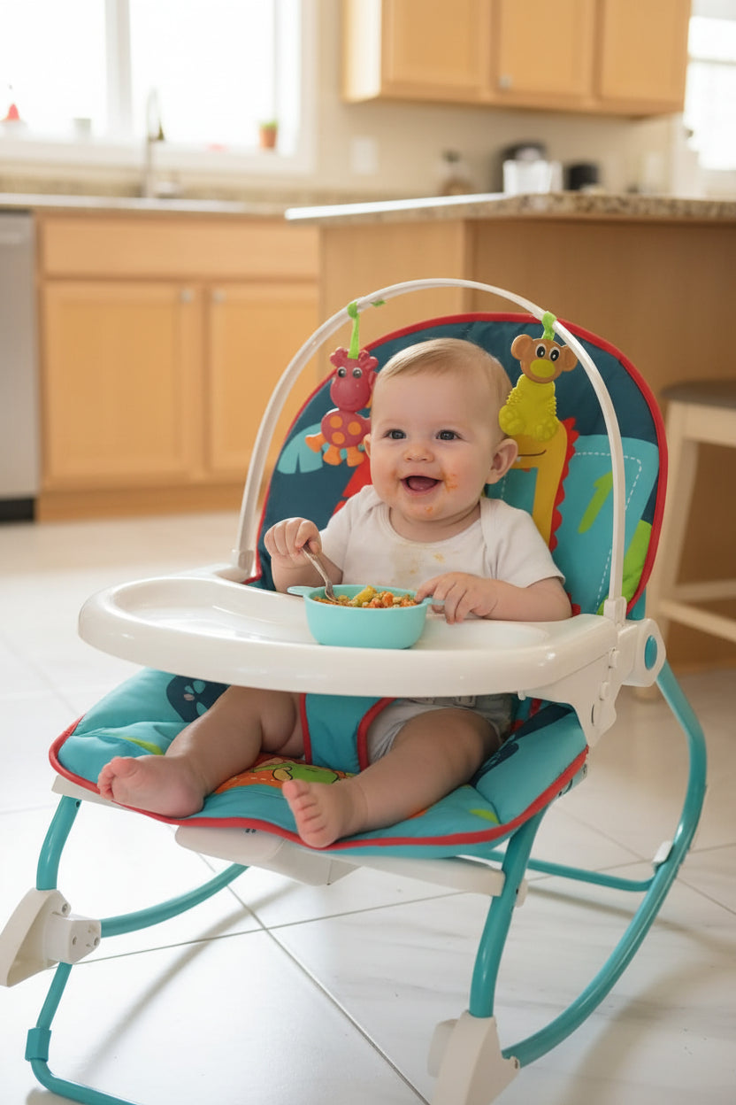 Baby Rocker with Feeding Tray